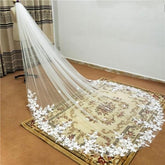 Cheap Lace Wedding Veil 3M One Layer With Comb Veil